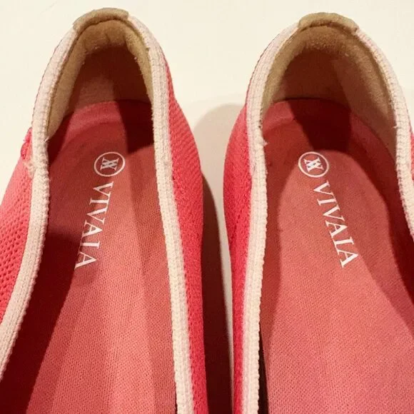 Vivaia Round-Toe Embroidered Loafers Pink Black Cat Size 38 US 7 - 7.5 - Picture 7 of 13